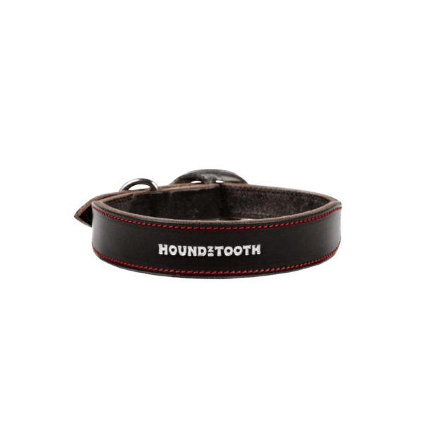 Classic Houndz Dog Collar Black Leather