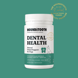 Houndztooth Dental Health Supplement for dogs used in the Guide Dogs Victoria dental health case study
